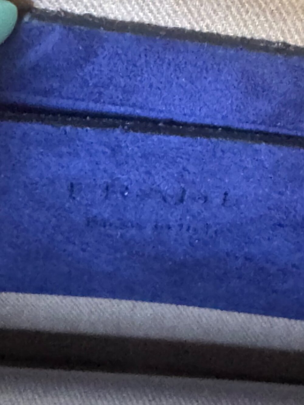 Lancel Paris Suede Shoulder Bag Vintage Colorblock Blue Brown Gold Chain Purse - Picture 5 of 9